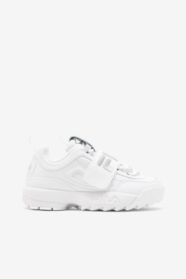 Tênis Fila Mulher Branco/Prateadas/Branco - Fila Disruptor 2 Applique Loja Online Portugal,EMZR-9863